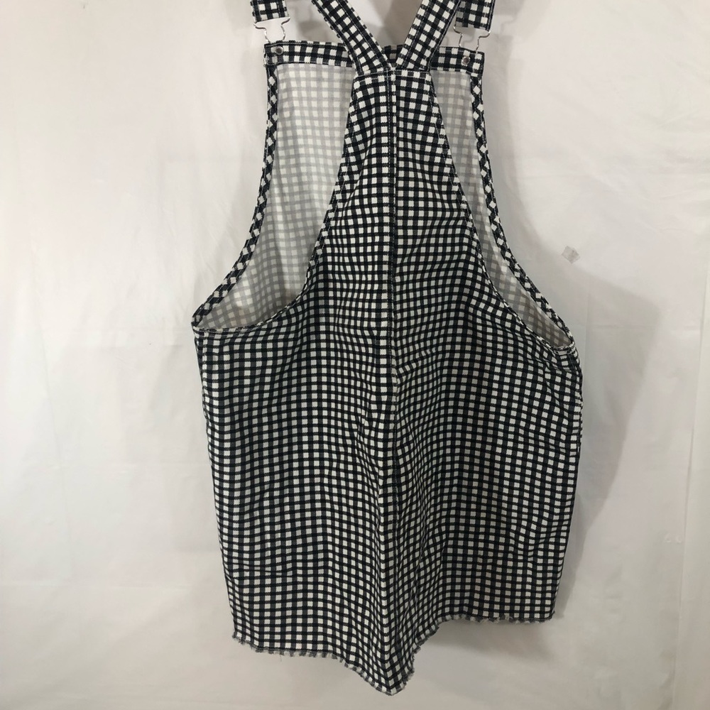 Forever 21 black and white checkered overall dress - Picture 5 of 8